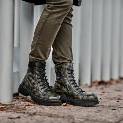 Dámske topánky 3362 kaki kamufláž