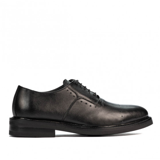 Elegantné topánky pre teenagerov 381 čierna