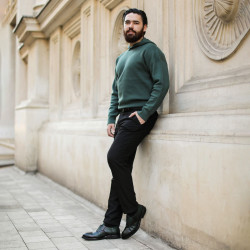 Elegantné pánske topánky 937 zelená lifestyle