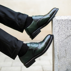 Elegantné pánske topánky 937 zelená lifestyle