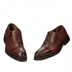 Elegantné pánske topánky 937 v koňakovej farbe