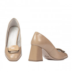 Elegantné dámske topánky 1291 lak béžová