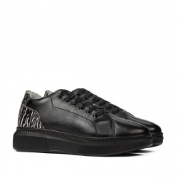 Casual/sportová obuv 6048 čierna kombinovaná