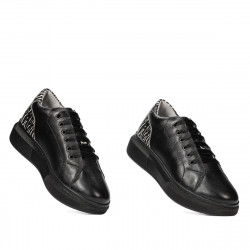 Casual/sportová obuv 6048 čierna kombinovaná