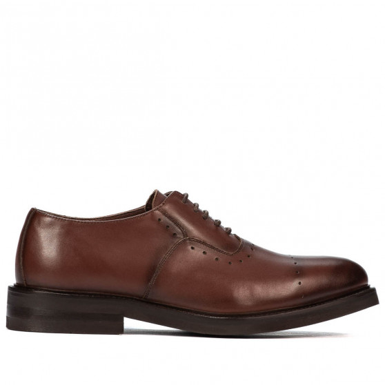 Elegantné pánske topánky 937 v koňakovej farbe