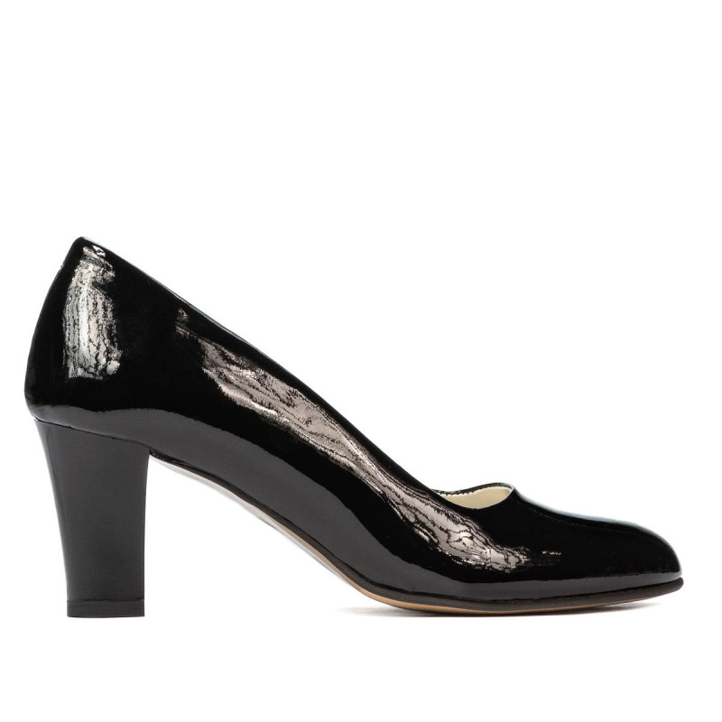 Elegantné dámske topánky 1209 čierny lak