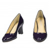 Elegantné dámske topánky 1209 lak indigo