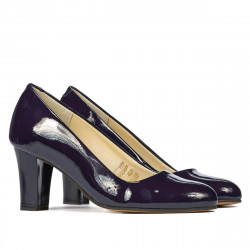 Elegantné dámske topánky 1209 lak indigo