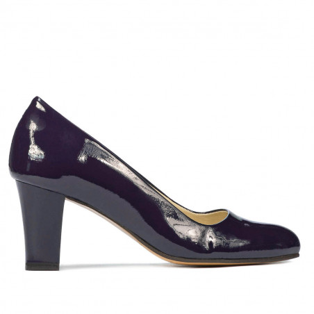 Elegantné dámske topánky 1209 lak indigo