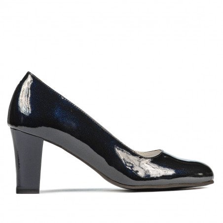 Elegantné dámske topánky 1209 lak indigo perleť