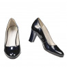 Elegantné dámske topánky 1209 lak indigo perleť