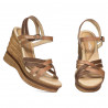 Dámske sandále 5086 kombinované camel