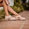 Dámske ležérne topánky 6047 béžová kombinácia lifestyle
