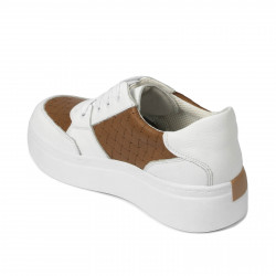 Dámske športové topánky 6059 biele+camel