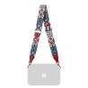 Ramenný popruh (popruh) 105g viacfarebný+červený safiano