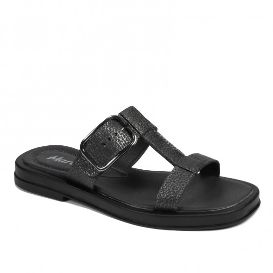 Dámske sandále 5091 čierna metalická
