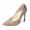 Elegantné dámske topánky 1302 laková camel
