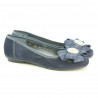 Dámske baleríny 181 indigo velúr