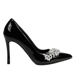 Elegantné dámske topánky 1300 lakované čierne