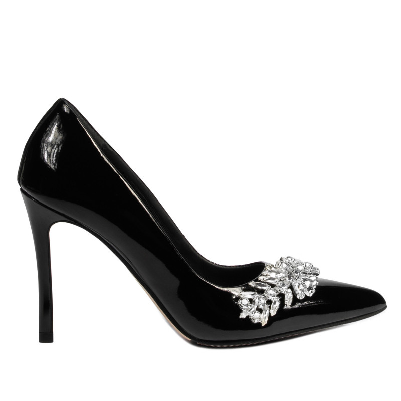 Elegantné dámske topánky 1300 lakované čierne