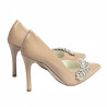 Elegantné dámske topánky 1300 lak camel
