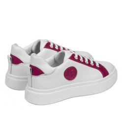 Dámske športové topánky 6073 biela+fuxia