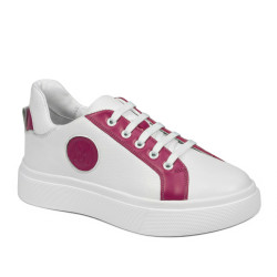 Dámske športové topánky 6073 biela+fuxia