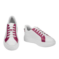 Dámske športové topánky 6073 biela+fuxia