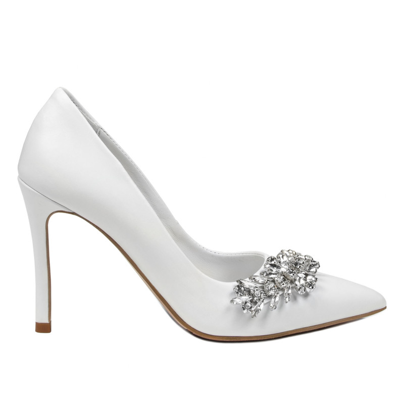 Elegantné dámske topánky 1300 biele