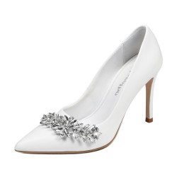 Elegantné dámske topánky 1300 biele