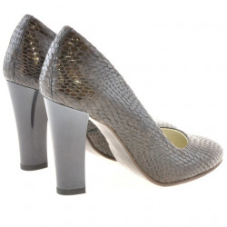 Elegantné dámske topánky 1214 hnedé croco