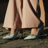 Elegantné dámske topánky 1300 baby blue lifestyle