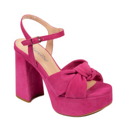 Dámske sandále 1310 rosa velúr 01