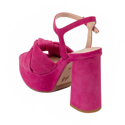 Dámske sandále 1310 rosa velúr 01