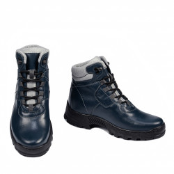 Pánske topánky 4142 indigo kombinované