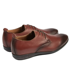 Elegantné topánky pre tínedžerov 370 koniak