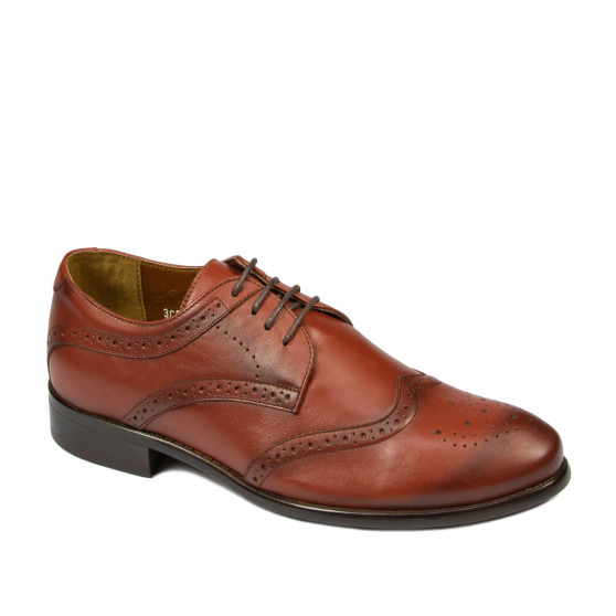 Pánske ležérne / elegantné topánky 874 v koňakovej farbe
