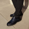 Elegantné pánske topánky 972 lak indigo kombinované lifestyle
