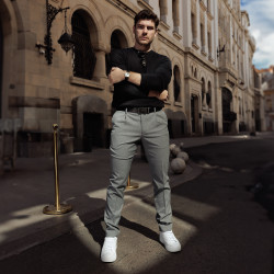 Pánsky opasok 76b čierny lifestyle