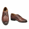 Elegantné pánske topánky 837 v koňakovej farbe