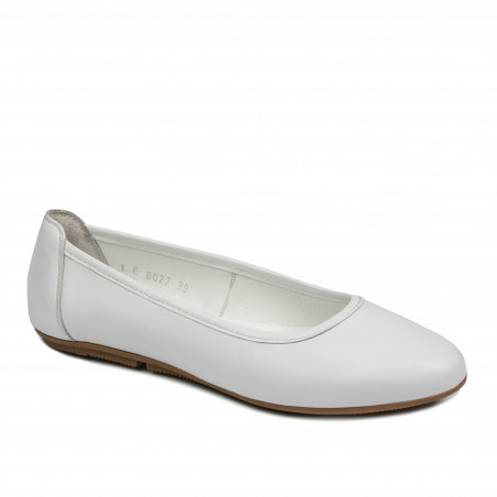 Baleríny dámske 6027 biele