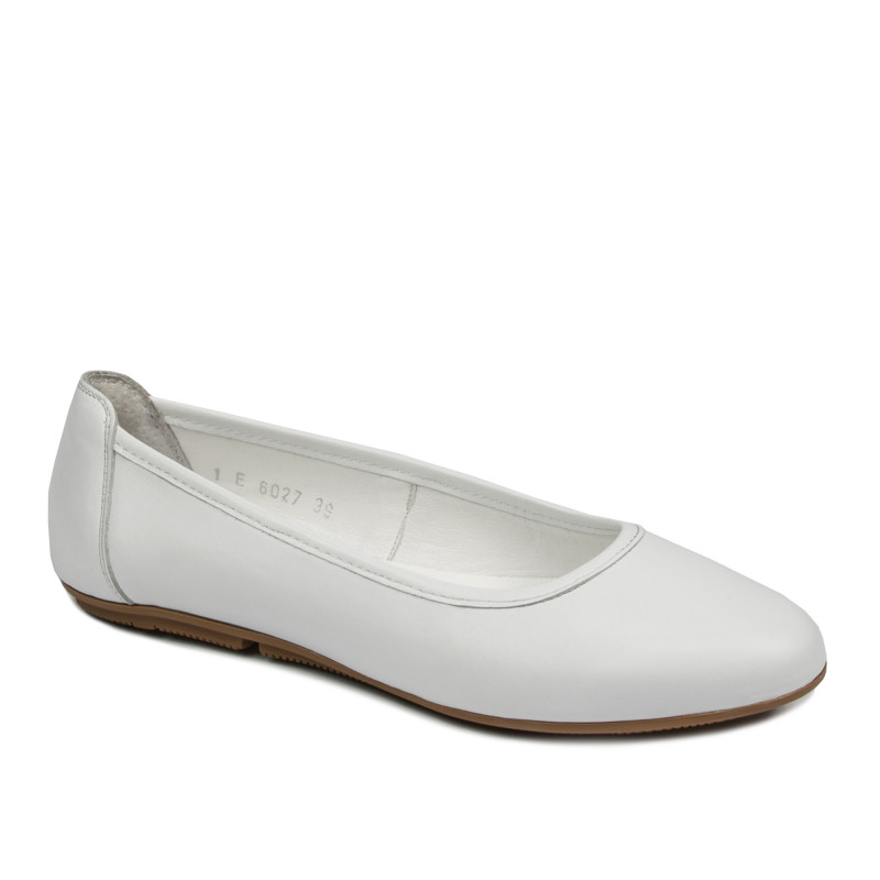 Baleríny dámske 6027 biele