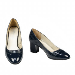 Elegantné dámske topánky 1268 lak indigo