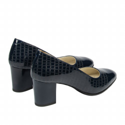 Elegantné dámske topánky 1268 lak indigo