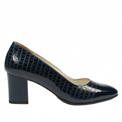 Elegantné dámske topánky 1268 lak indigo