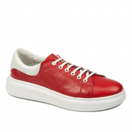 Dámske športové topánky 6008 červeno kombinované