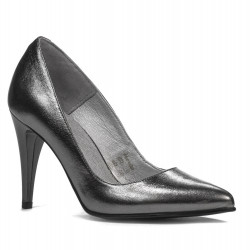 Dámske elegantné topánky 1246 strieborná perleťová