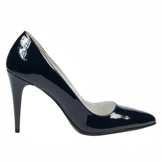 Elegantné dámske topánky 1246 lak indigo
