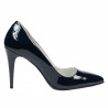 Elegantné dámske topánky 1246 lak indigo