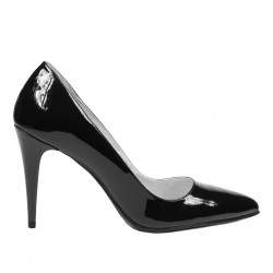 Elegantné dámske topánky 1246 čierny lak